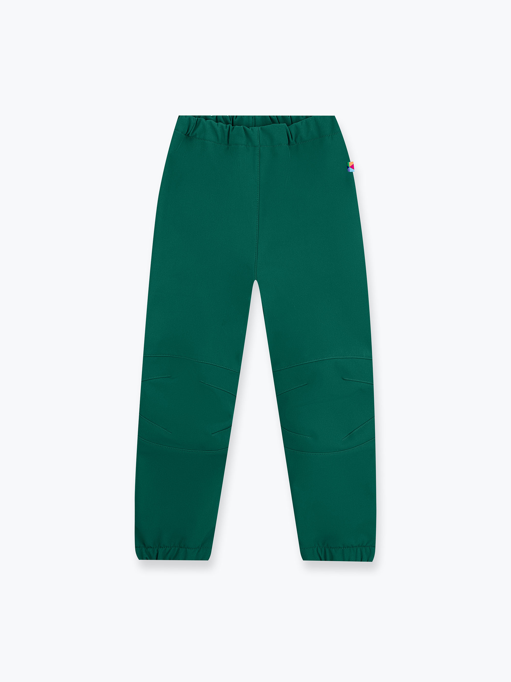 Butelkowozielone spodnie softshell Junior